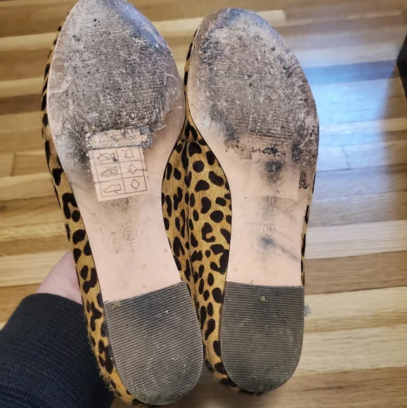 J Crew Calfhair Leopard Print Loafers - Picture 6 of 6
